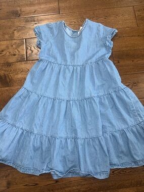 Hanna Andersson Denim Girls Dress Size 8